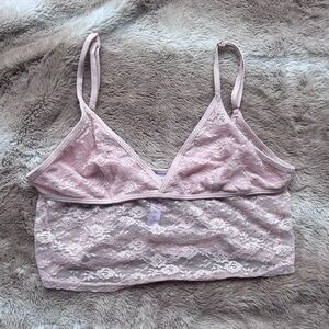 Urban Outfitters Lace light pink top